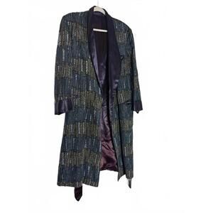 60s Silk Blend Reversible House Coat